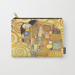 Gustav Klimt - The Embrace - Die Umarmung - Vienna Secession Painting Carry-All Pouch