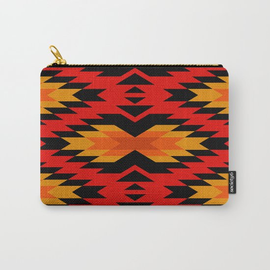 Tribal pattern - red Carry-All Pouch