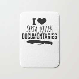 I love serial killer reports Bath Mat | Library, Graphicdesign, Recordkeeping, Information, News, Textbooks, Reporting, Education, Film, Television 