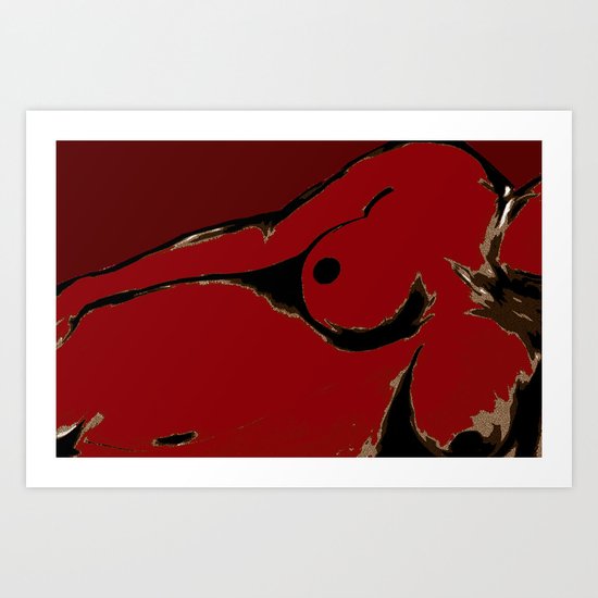 Recline Art Print