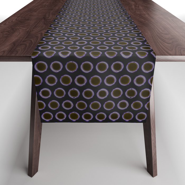 Repeating Grommets Seamless Pattern Design Table Runner