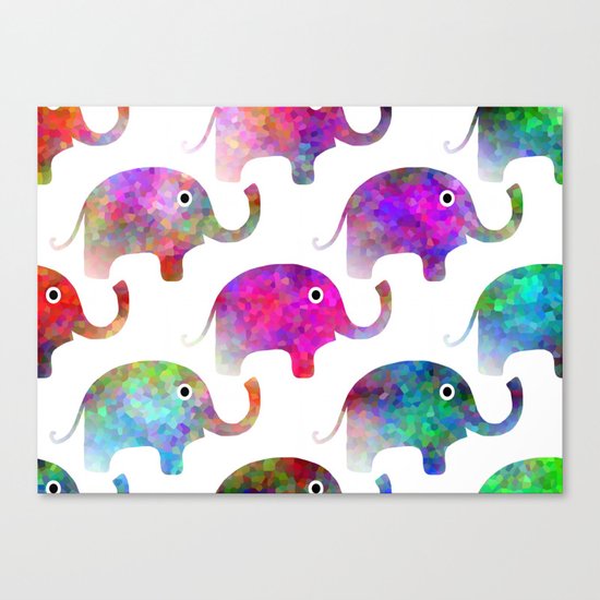 Elephant Parade Canvas Print