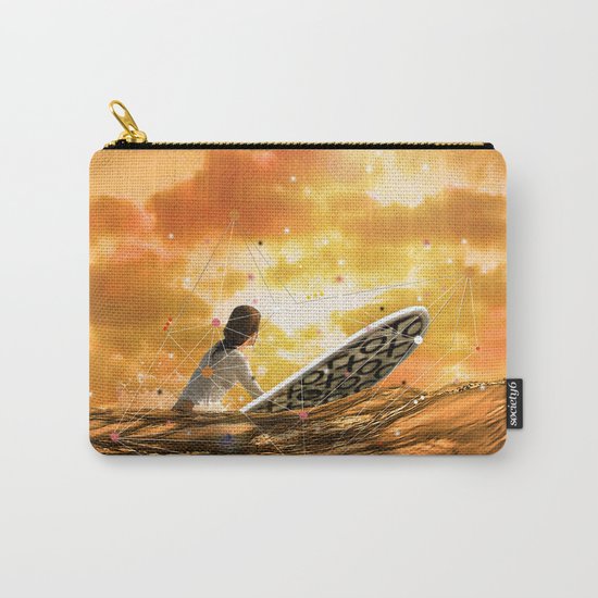 SURFING IN ORANGE CRUSH Carry-All Pouch