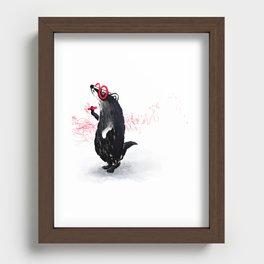 Clever Badger Recessed Framed Print
