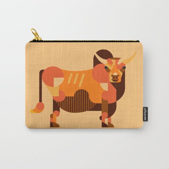 Bull Orange Carry-All Pouch