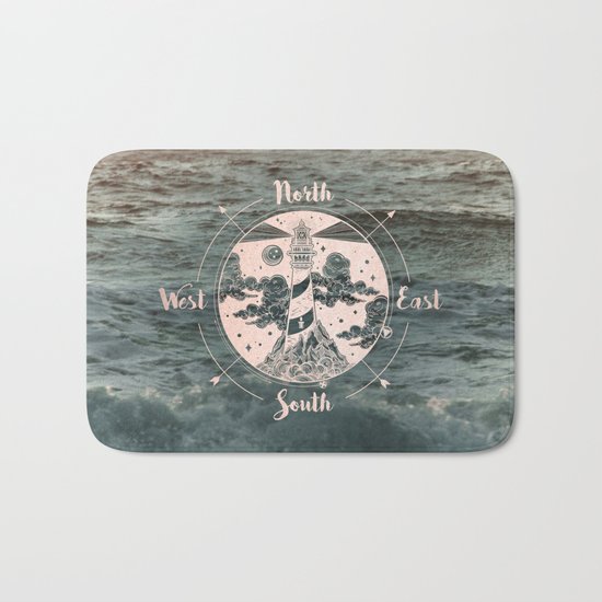 Compass Sunset Sea Dreams Bath Mat