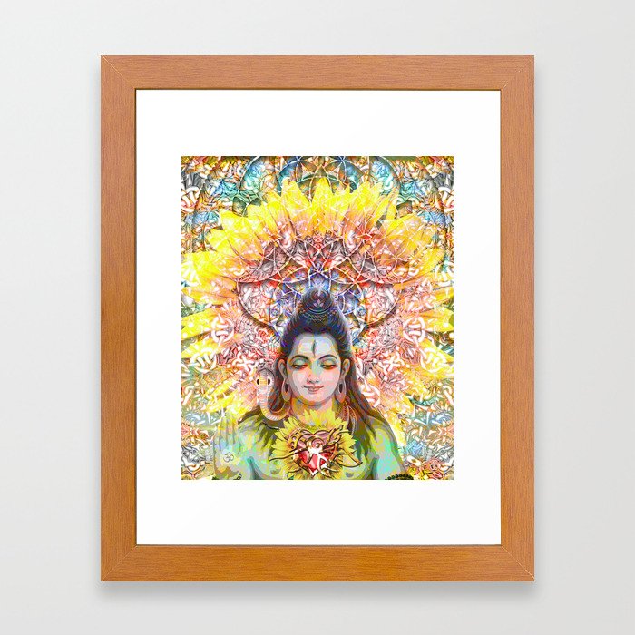 Sunflower Shiva Framed Art Print