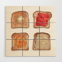 Breakfast & Brunch: Toasts Wood Wall Art