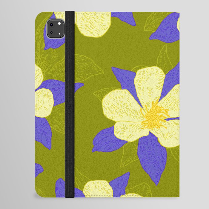 WILD FLOWERS Columbine iPad Folio Case