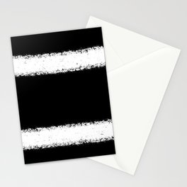 Black and white stripes 2 Stationery Card