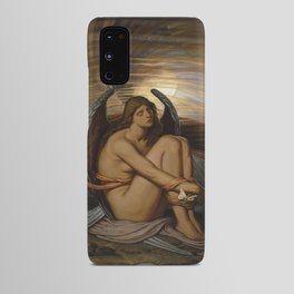 Tortured Souls - Soul in Bondage angelic still life magical realism portrait painting by Elihu Vedder  Android Case