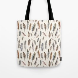 Feathery Nature Pattern Tote Bag