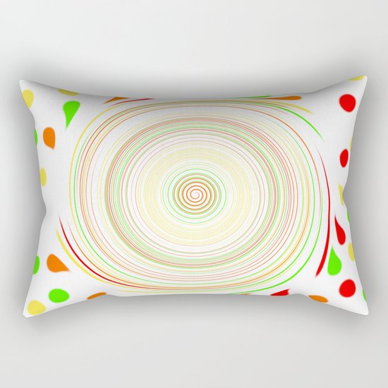 Paint Splatter Rectangular Pillow
