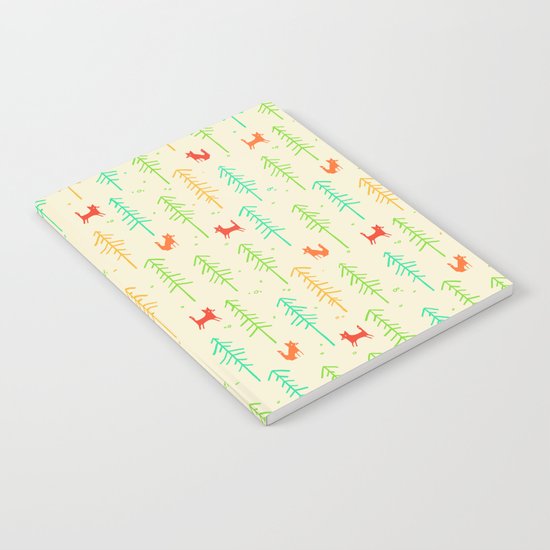 Foxes hiding in the forest Notebook