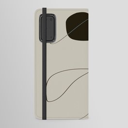 Minimal line drawing Android Wallet Case