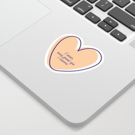 T'aimer aussi grand que l'univers Sticker | Heart, Drawing, Love, Digital 