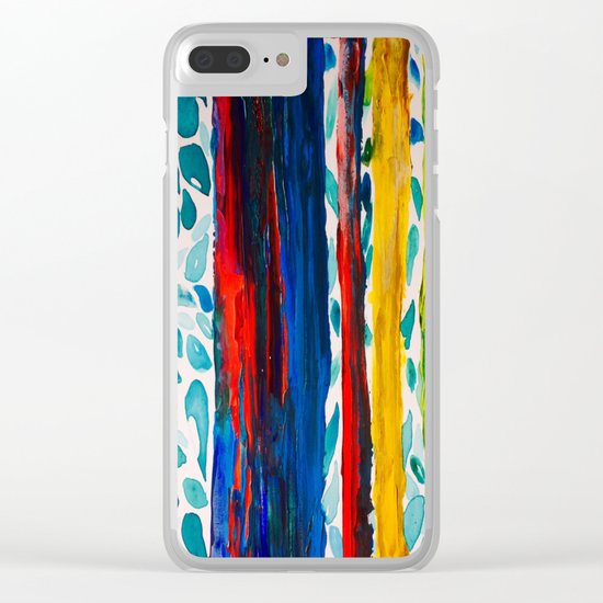Rainbow Eucalyptus Graffiti Artist Tree naturally shedding bark from the South Pacific Clear iPhone Case