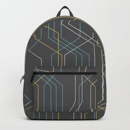 Abstract Lined Pattern Backpack