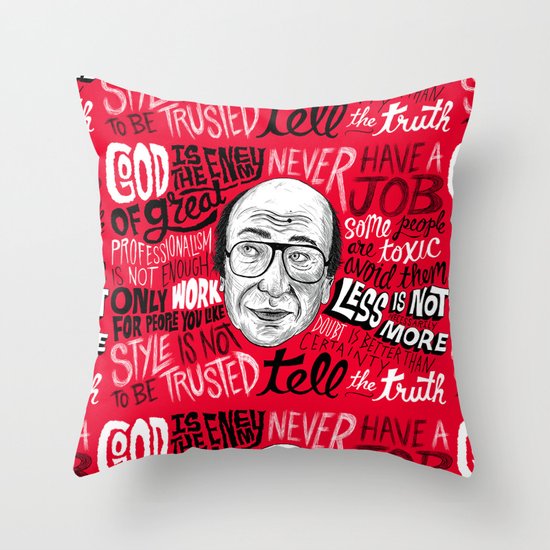Advice from Milton Throw Pillow