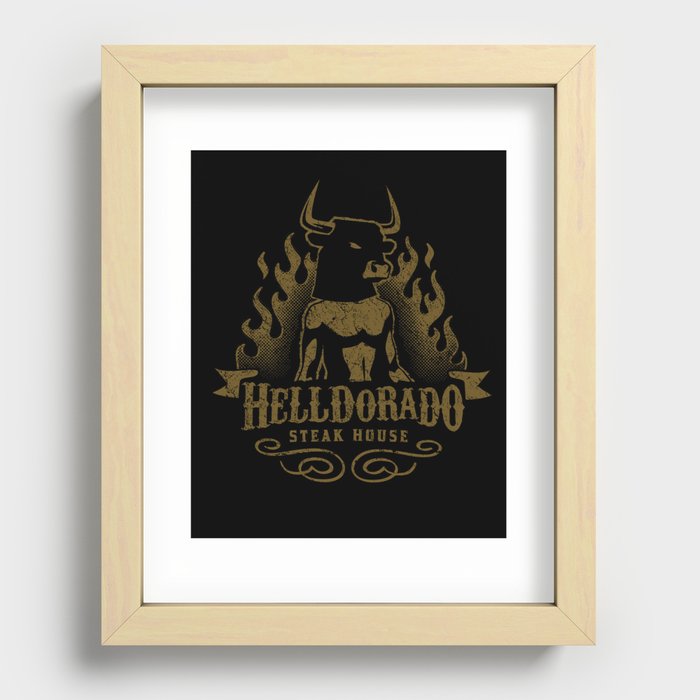 Helldorado Steak House Recessed Framed Print