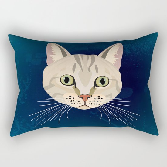 Tabby Cat Rectangular Pillow