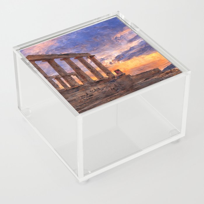 Greek Temple by the Sea Acrylic Box