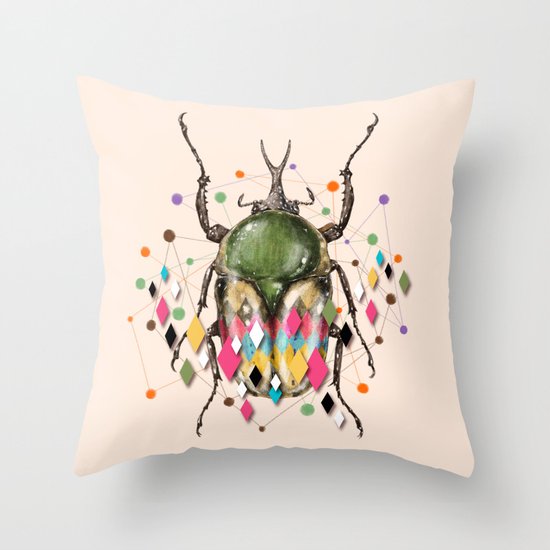 Insect VII Throw Pillow
