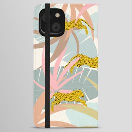 Leopard Jungle Jump 2 iPhone Wallet Case