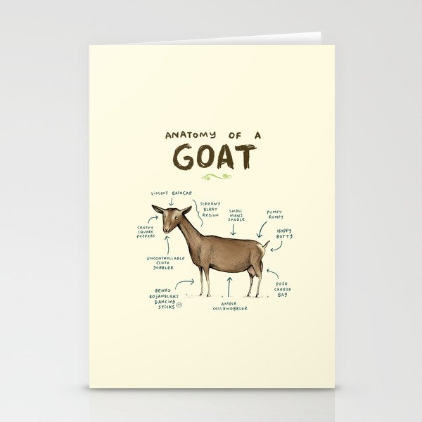 Anatomy of a Goat Stationery Cards