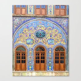 Golestan Palace Doorway Tehran Iran Canvas Print
