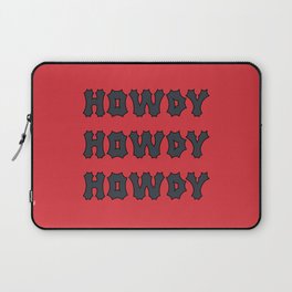 Gothic Cowgirl, Red and Black Laptop Sleeve