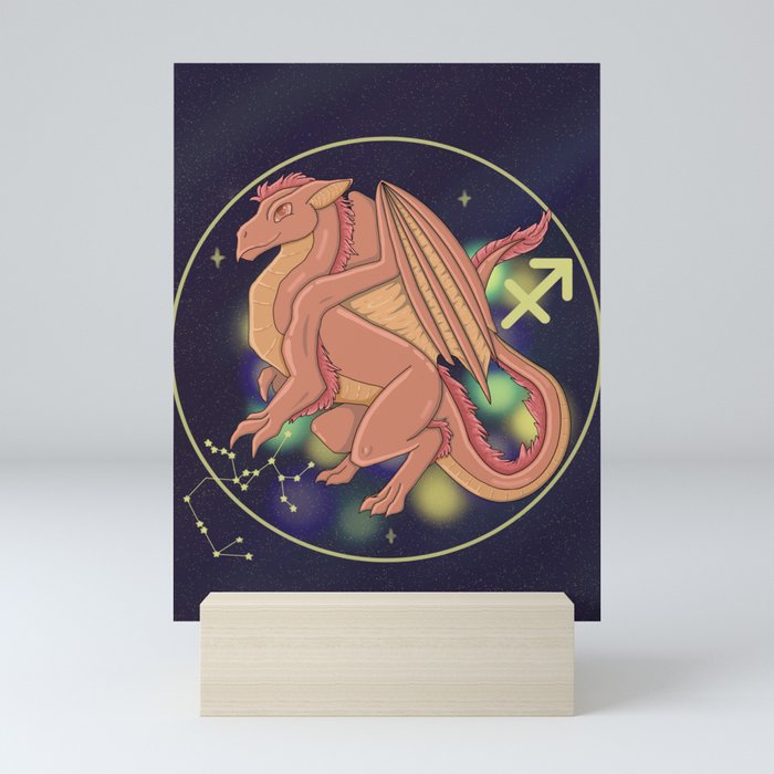 Sagittarius - Zodiac Dragons Mini Art Print