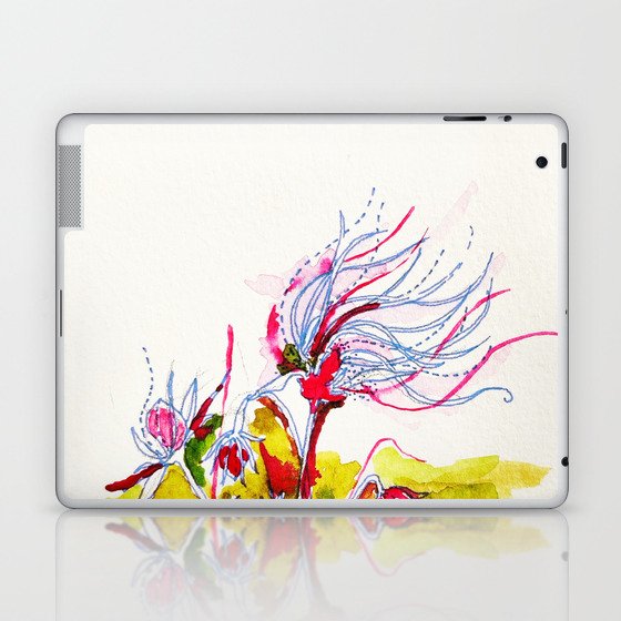 Floral Orchestra #12 [Old Man's Whiskers] Laptop & iPad Skin