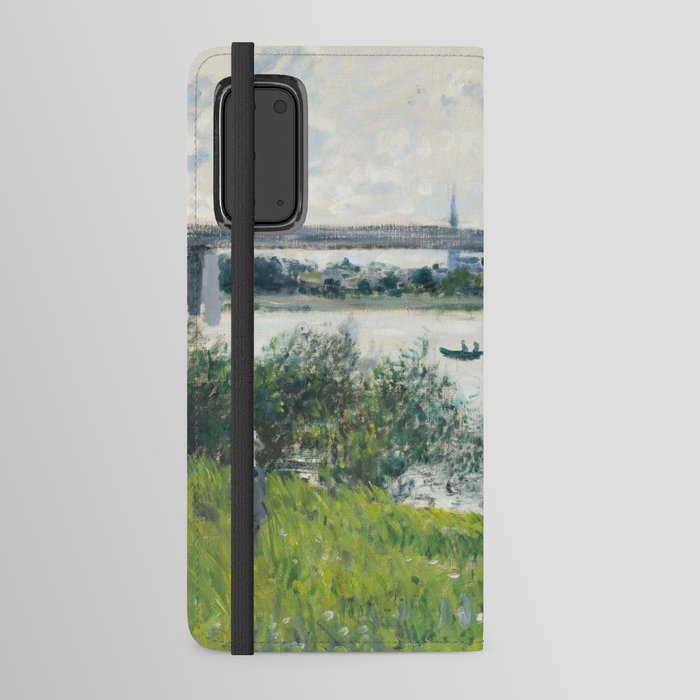 Claude Monet The Promenade with the Railroad Bridge, Argenteuil  famous painting Android Wallet Case