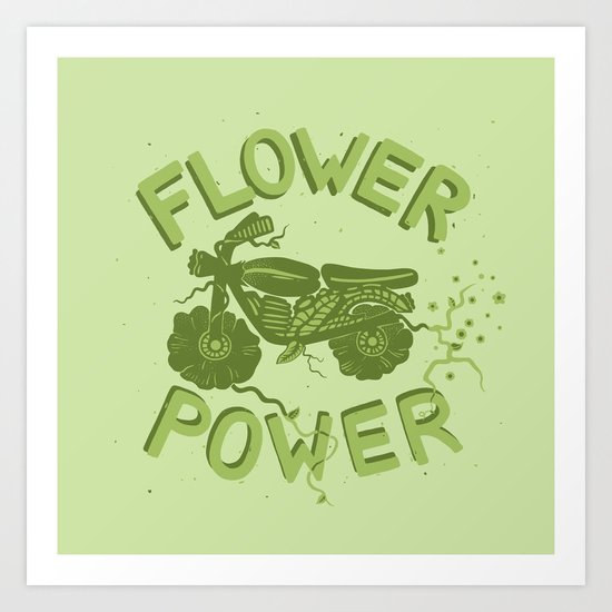 FLORAL FUEL Art Print