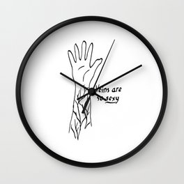 Veins are sexy Wall Clock