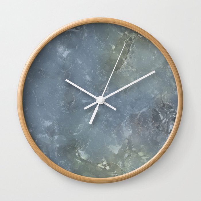 Frozen silver glass Wall Clock