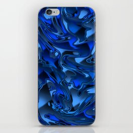 Blue Chromatic Melt iPhone Skin