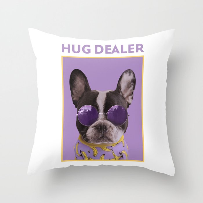 Hug Dealer Throw Pillow