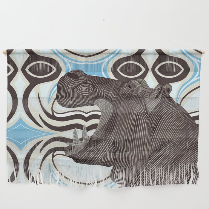 Hippo From Africa Wall Hanging