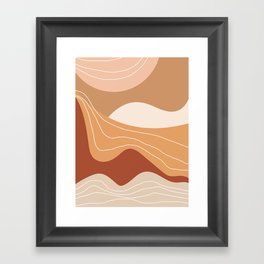 Abstract Desert Framed Art Print