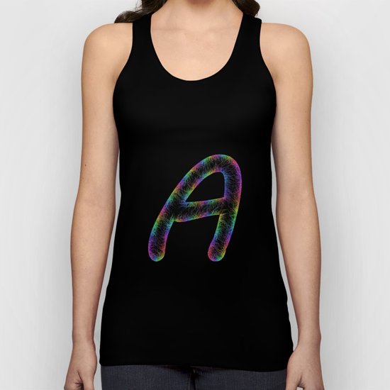 Letter A Unisex Tank Top