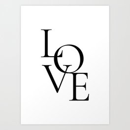 Love (white background) Art Print