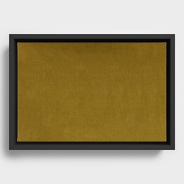 Mustard Velvet Framed Canvas