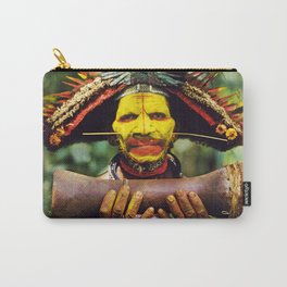 Papua New Guinea Chief Carry-All Pouch | Cultural, Photo, Guinea, Uniquephoto, Diversity, Culturaldiversity, Bold, Papuanewguinea, Scaryphoto, Indigenouspeople 