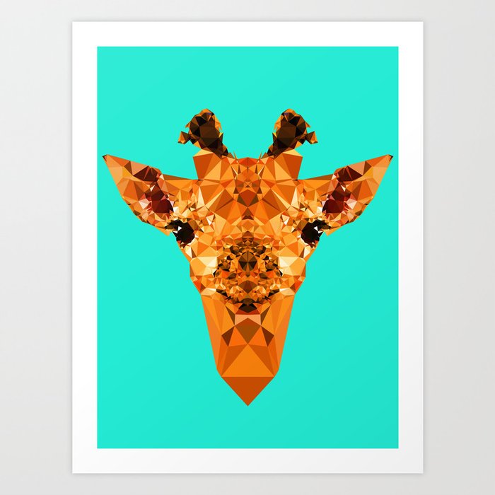 Discover the motif GEOMETRIC GIRAFFE by Andreas Lie as a print at TOPPOSTER