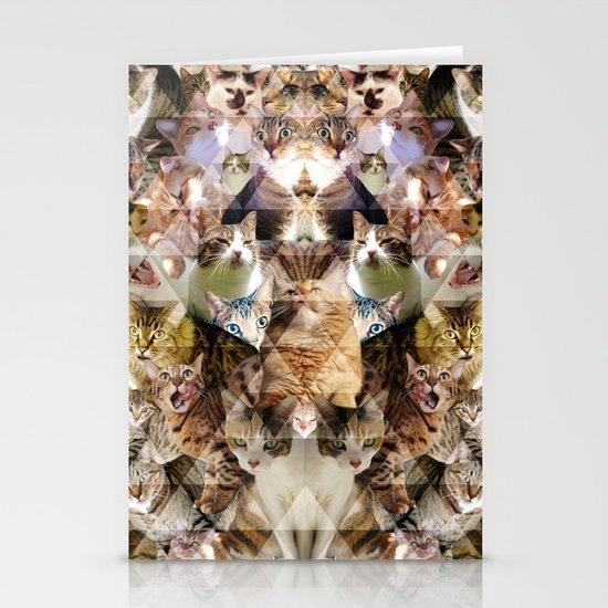Cat Kaleidoscope Stationery Cards
