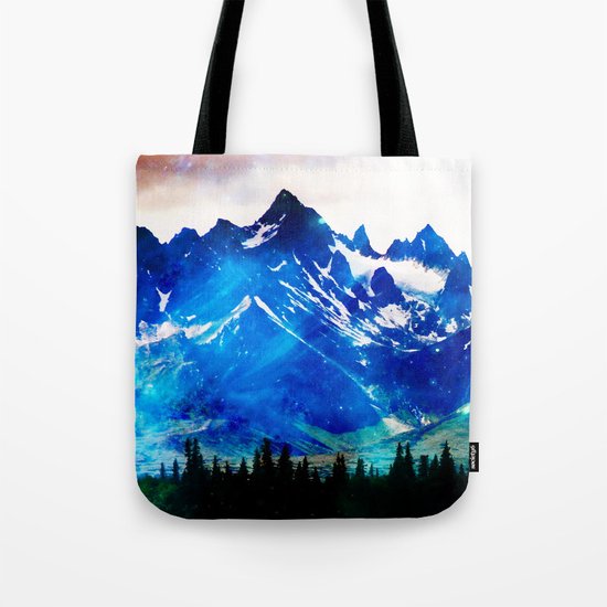 Galaxy Mountain V2 #society6 #decor #buyart Tote Bag