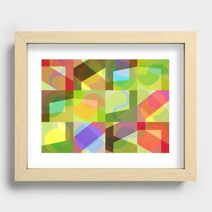 Colorful Truth. Shuffle 1 Recessed Framed Print