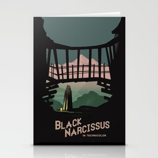 Black Narcissus Stationery Cards